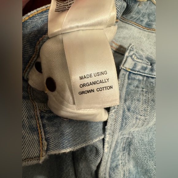 Agolde Fitted 90s Straight Leg Jeans, Organic Cotton, Size 24 - Picture 4 of 13